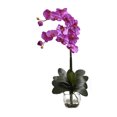 thumbnail image 6 of Nearly Natural Double Phalaenopsis Orchid w/Vase Arrangement, 6 of 8