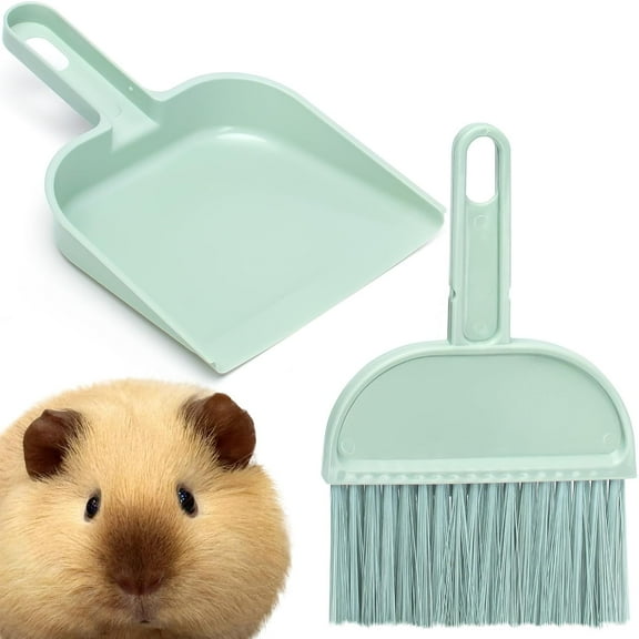 Cage Cleaner for Guinea Pigs Mini Dustpan and Brush Set for Chinchilla/Hamster/Bunny Small Animals
