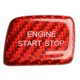 thumbnail image 1 of Pegatina embellecedora yuxing para botón de encendido y parada del motor de fibra de carbono color rojo para modelos 2016-2019, 1 of 5