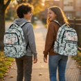 thumbnail image 3 of KUIFORTI Fish Camouflage Girls School Bag Kids Backpack with Multiple Organizer Pockets Front Pockets for Teens Elementary Middle Back to School Supplies, 3 of 7