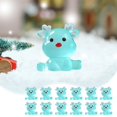thumbnail image 2 of dajkiuy 12Pcs Luminous Reindeer Figurines, Glow in Dark Mini Christmas Figurines for DIY Landscape Table Party Decoration, 2 of 6