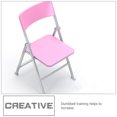 thumbnail image 4 of 2 Pcs Mini Chaise Pliante Rose pour Enfants Accessoires de Maison Miniatures Petites Chaises Pliantes Miniatures, 4 of 8