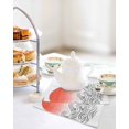 thumbnail image 4 of Orange Ombre Sun Rise Kitchen Dish Towels for Drying Dishes Set of 4, Ocean Waves Coastal Abstract Art Waffle Weave Microfiber Hand Tea Bathroom Towels Quick Dry & Absorbent Towel 12x12, 4 of 7