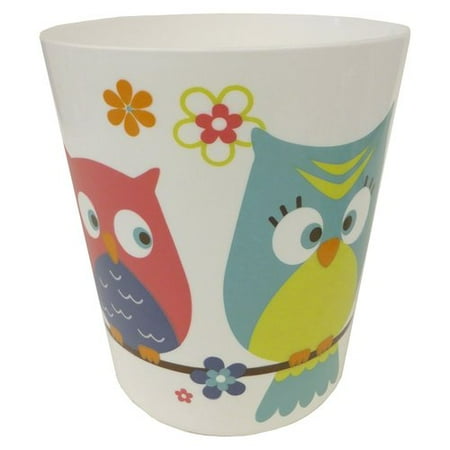 Mainstays Whooty Hoot Decorative Bath Collection Wastecan