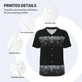 thumbnail image 4 of Balery Silver Glitter1 Baseball Jersey for Men Casual Button Down Shirts Short Sleeve Active Team Sports Uniform-3X-Large, 4 of 9