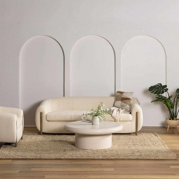 Hauteloom Ambel Farmhouse Hand Woven Rug for Living Room, Bedroom, Dining Room - Braided Bohemian Natural Jute Area Rug - Beige, Brown, Tan - 6' x 9' (6x9)