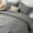 Gray, variant on Sleep Zone Queen Washed Microfiber Comforter Set, Black, Soft & Breathable
