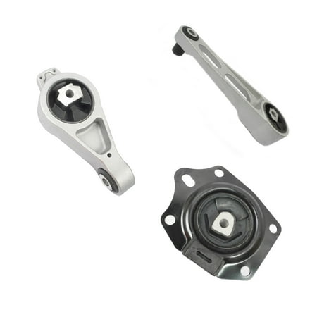 Fits: 2001-2009 Chrysler PT Cruiser 2.4L Engine Motor Mount Set 3PCS Turbo-charged 01 02 03 04 05 06 07 08 09 A2947 A2948