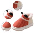 thumbnail image 3 of Zecgelong Children Slippers Fashionable New Pattern Cute Ear Decoration Thickened Warmth Comfortable Indoor And Outdoor Shoes Animal Print Slippers for Girls Size US:1.5, 3 of 5