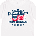 thumbnail image 4 of Inktastic Memorial Day Honor the Fallen with American Flag Boys or Girls Long Sleeve Toddler T-Shirt, 4 of 5