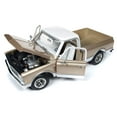 thumbnail image 2 of 1968 Chevrolet C-10 Fleet Side Pickup Truck Metallic Gold w/White Top Ltd Ed to 1002 pcs 1/18 Diecast Car by Autoworld, 2 of 4
