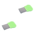 thumbnail image 4 of Methold Peine para pulgas, cepillo de de Metal, cepillos de pelo de acero para el hogar, multiusos, de mano para insertar huevos, eliminación de Verde 2piezas Methold CBP332314, 4 of 5