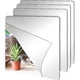 thumbnail image 1 of Self-Adhesive Mirror, 4 Pieces 20X20 Self-Adhesive Mirror Tiles Self Adhesive Decorative Mirror, 1 of 5