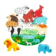 thumbnail image 1 of Agiferg Dinosaur Or Animal Balance Stacking Blocks -Educational Toy That Develops Kid's Early Learning Skills, 1 of 1
