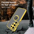 thumbnail image 5 of Compatible with Samsung S24 Ultra Case Ring Holder Magnet Blue, Samsung Galaxy S24 Ultra Phone Case Soft TPU and Hard PC Silicone Shockproof Protective Luxury Slim Cover (Yellow), 5 of 14