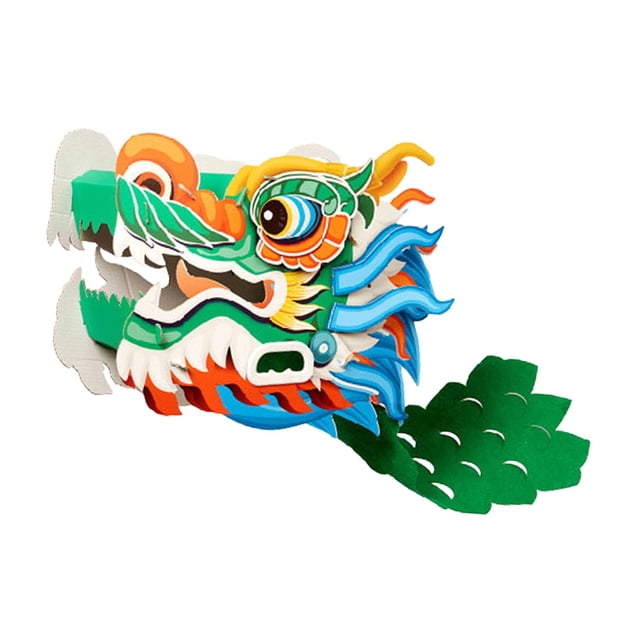 veasfak Handmade Paper Dragon DIY Material Practical DIY Craft Materials for Wedding Green