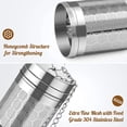 thumbnail image 4 of Coladores de té para té suelto, infusores de acero inoxidable con forma de bola, malla microperforada, té de hojas sueltas, hierbas, especias y condimentos, 4 of 8