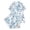 1 Light Blue, variant on Krdevn Womens Floral Print Pajama Set Short Sleeve Button Front Top with Pockets Shorts Soft Sleepwear,L