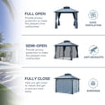 thumbnail image 5 of Segmart 106" x 106" Hardtop Gazebo, Anti-corrosion Ability, 5 of 9