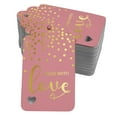 thumbnail image 1 of Inkdotpot Real Gold Foil Made With Love Text Tags Favor Hang Paper Tags 100 Pack, 1 of 6