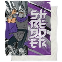 TMNT Blanket, 50"x60" TMNT Shredder Silky Touch Sherpa Back Super Soft Throw Blanket