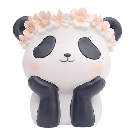 Modern Pot Sculpture for Hotel Bedroom Ornament Panda