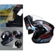 thumbnail image 5 of Casco modular para motocicleta, doble visera, protector solar, cara abierta, doble ventilación, ligero, aerodinámico, todoterreno para hombres y - Negro Macarena Timón de la motocicleta, 5 of 8