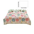 thumbnail image 3 of Darzheoy Floral Quilt, Lightweight Microfiber Bedspreads Soft Purple Floral Quilt Reversible Green Leaves Coverlet Set, 3 of 6
