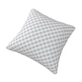 thumbnail image 3 of YFYANG Square Decorative Throw Pillow Case (Without Pillow Insert), Grey Check Stripe Bedroom Sofa Car Cushion Cover, 20"x20", 3 of 9