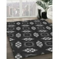 thumbnail image 3 of Ahgly Company Machine Washable Indoor Rectangle Transitional Midnight Gray Area Rugs, 2' x 4', 3 of 7