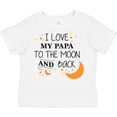 thumbnail image 3 of Inktastic I Love My Papa to the Moon and Back Boys or Girls Toddler T-Shirt, 3 of 5