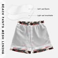 thumbnail image 3 of FORMRS Boys Swim Trunks Quick Dry Mesh Lining Beach Boardshorts, Sizes XS-XL, White Lucky Cat, 3 of 7