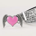 thumbnail image 4 of Locomotive Women Belts with Heart Wing Buckle Adjustable Relief Pattern Waist Belt All-match Dresses Coat Waistband, 4 of 4