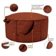 thumbnail image 4 of Classic Accessories Montlake Frameless Indoor/Outdoor Bean Bag Ottoman, Heather Red, 4 of 11