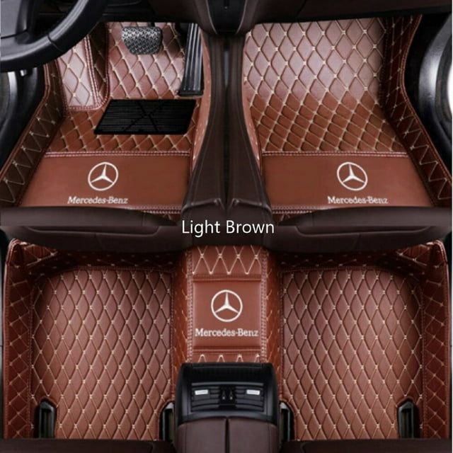 Mercedes-Benz E-Class Convertible 2013-2017 Tapis de Sol de Voiture en Cuir Imperméables Tapis de Voiture