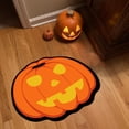 thumbnail image 2 of Halloween Themed Carpet Imitation Floor Mat Door Mat Anti Slip Pumpkin, 2 of 9