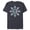 Navy Heather, variant on Spider-Man Winter Holiday Snowflake Logo - Short Sleeve Blended T-Shirt for Adults - Customized-Navy Heather