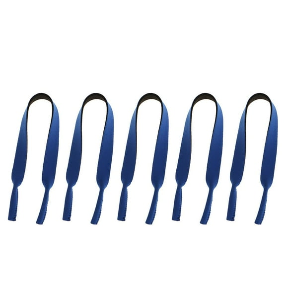 QualitChoice 5pcs Neoprene Eyewear Sunglasses Glasses Neck Strap-Red Band Retainer Cord Blue