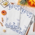 thumbnail image 3 of Blue Spring Floral Kitchen Towels Set of 4, Summer Flowers Botanical Soft Microfiber Dish Towels, Absorbent Quick-Dry Washable Dishcloths for Kitchen Cleaning, Drying Dishes, 18x28 Inches, 3 of 9