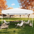 thumbnail image 1 of Bingirl Commercial Grade Instant Shelter 10X10 Outdoor Canopy with 3Height Adjustable Frame Complete Ground Kit and Carry Bag All Weather Event Canopy for Festivals Markets, 1 of 5