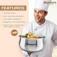 thumbnail image 3 of Mumma's LIFE Hot Box Double Wall Stainless Steel Belly Shape Casserole, Insulated Thermal Serving Bowl, Elegant Hot Pot Food Warmer, Self Locking Press Lid, Hot Food Upto 8 Hour (Silver) (1000ML), 3 of 4