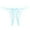 Blue, variant on Women's G String Panty Lace Thongs Bow Front Crotchless Underwear Hollow Out See Through Panty Snap Crotch Lingerie plus