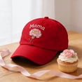 thumbnail image 6 of Roiihwy Basketball Mom Hat for Women Grandma, Red, 21.7"-23.6", Adjustable Cotton Mama Mother's Day Gifts Baseball Cap, 6 of 6