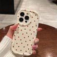 thumbnail image 3 of Case for IPhone 15 14 Pro Max 11 13 12 Mini XR 8 7 Plus X XS SE 2020 2022 Cover Love Heart 3D Wavy Curved Edge Soft Clear TPU, 3 of 5