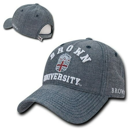 Denim Ball Cap - Brown University Bears NCAA Cotton Denim Structured Baseball Ball Cap Hat