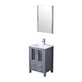 thumbnail image 3 of Volez 24 in W Dark Grey Bath Vanity, White Ceramic Top, Faucet Set, and 22 in Mirror, 3 of 8