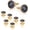 MOP-Gold Black, variant on Mens Classic Shirts Cufflink Studs, Mother-of-Pearl Tuxedo Shirt Button and Cuff Links Set, Formal Business Wedding Jewelry