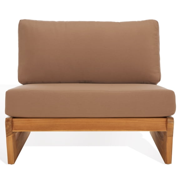 Safavieh Couture Julianne Modern Teak Patio Chair, Natural/Brown