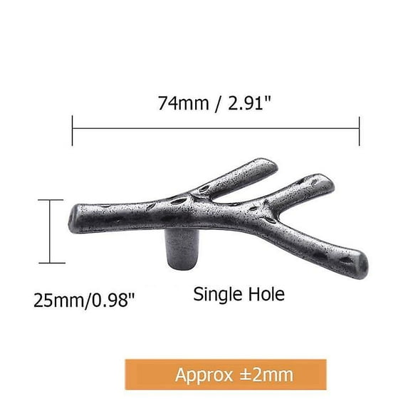 Fashion tree branch furniture handle 96mm 128mm black silver bronze kitchen cabinet handles drawer knobs door pulls hardware