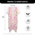 thumbnail image 6 of HELLHERO Lightweight Bathing Suit Cover Up for Vacation Polyester Quick Dry Long Kimono Swimsuit Cover Up Daisy Pattern, 6 of 6